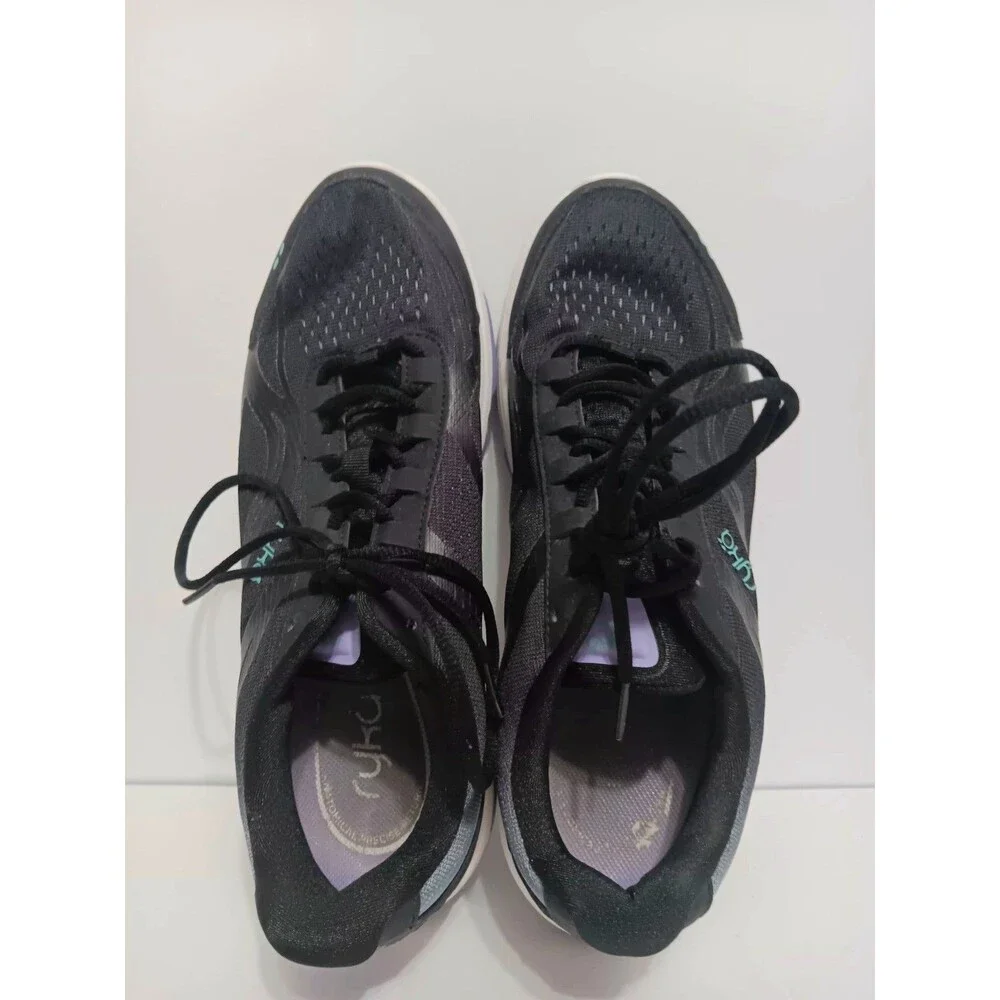 Ryka Women's Devotion Plus Black Blue Purple Sneakers Sz 10M